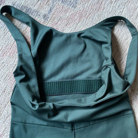 Girlfriend Collective Bike Unitard Hunter Green sz S - Picture 4 of 6